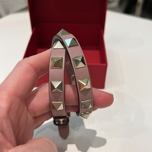 Valentino Rockstud Bracelet Double Strap